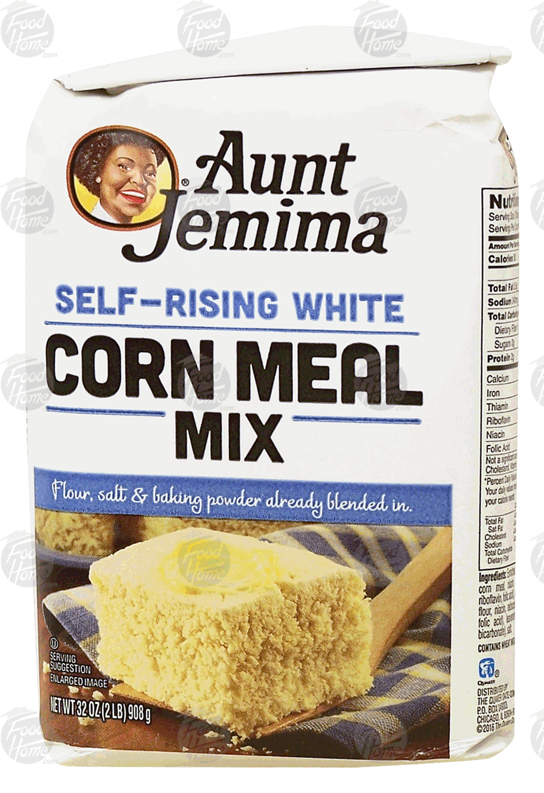 Aunt Jemima  self-rising white corn meal mix, flour, salt & baking powder already blended in Full-Size Picture